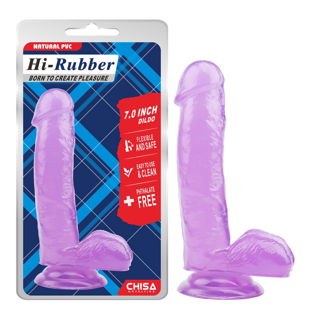7.0 ນິ້ວ Dildo-ສີມ່ວງ