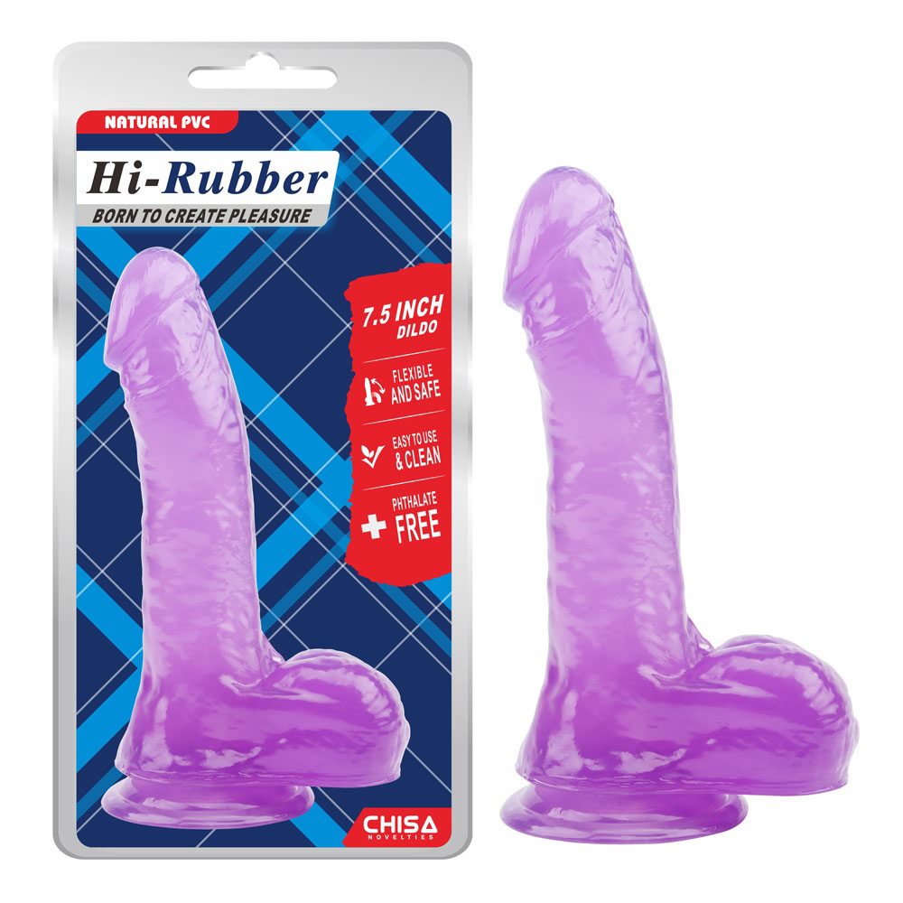 7.5 ນິ້ວ Dildo-ສີມ່ວງ