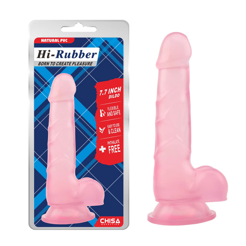 7.7 ນິ້ວ Slim Dildo-ສີບົວ