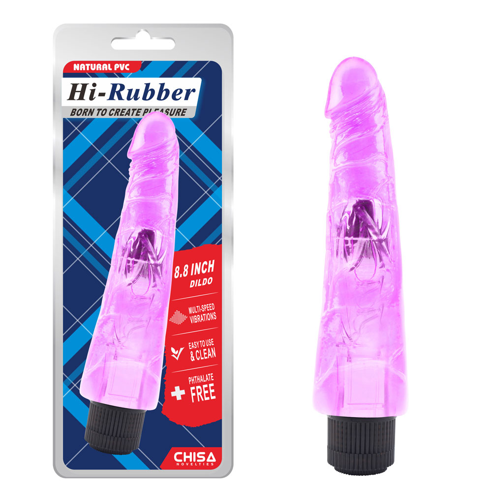 8.8 ນິ້ວ Vibrating Dildo-Purple
