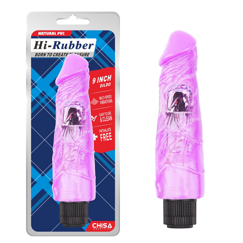 9 ນິ້ວ Dildo-ສີມ່ວງ