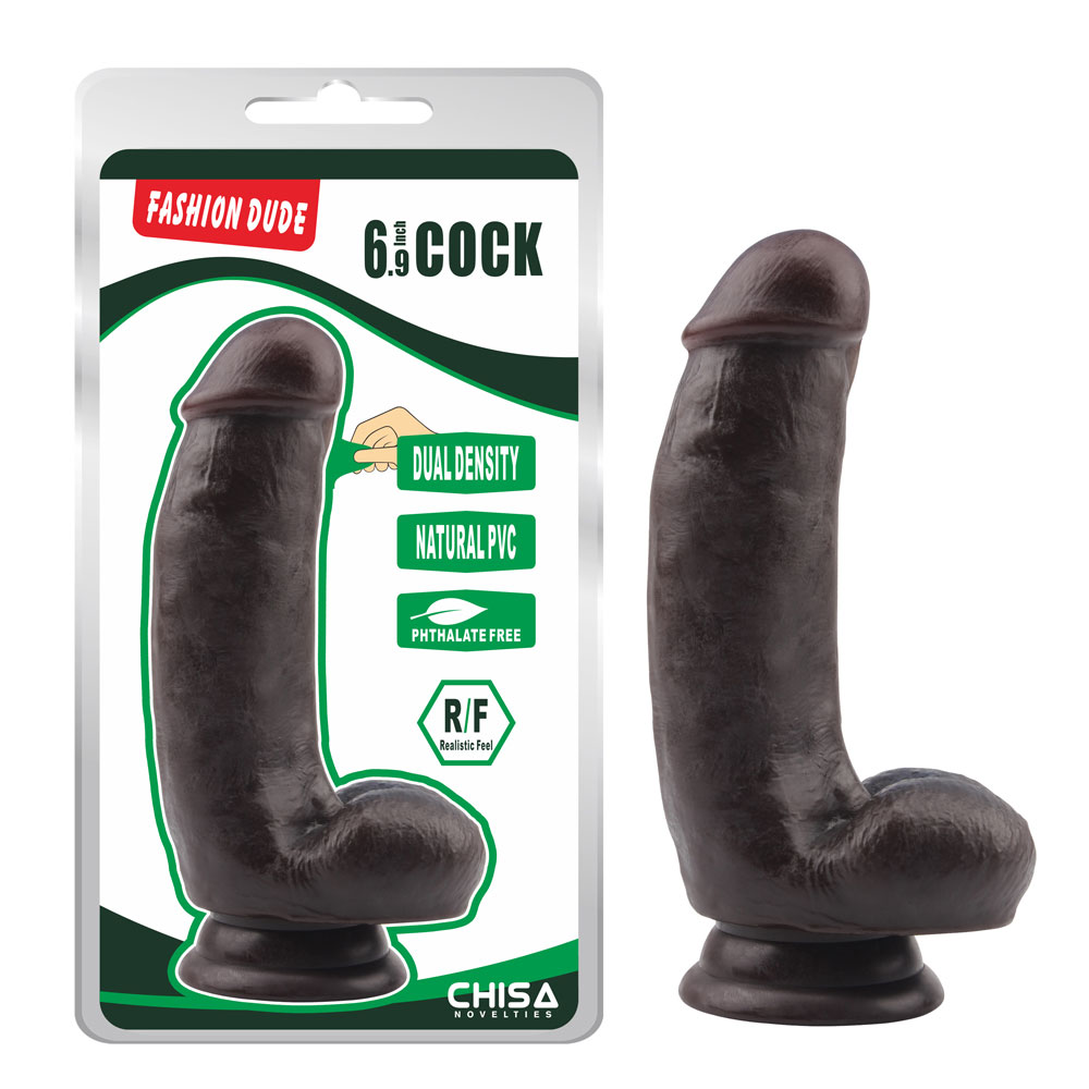 ແຟຊັ່ນ Dude-6.9 ນິ້ວ Cock-Brown