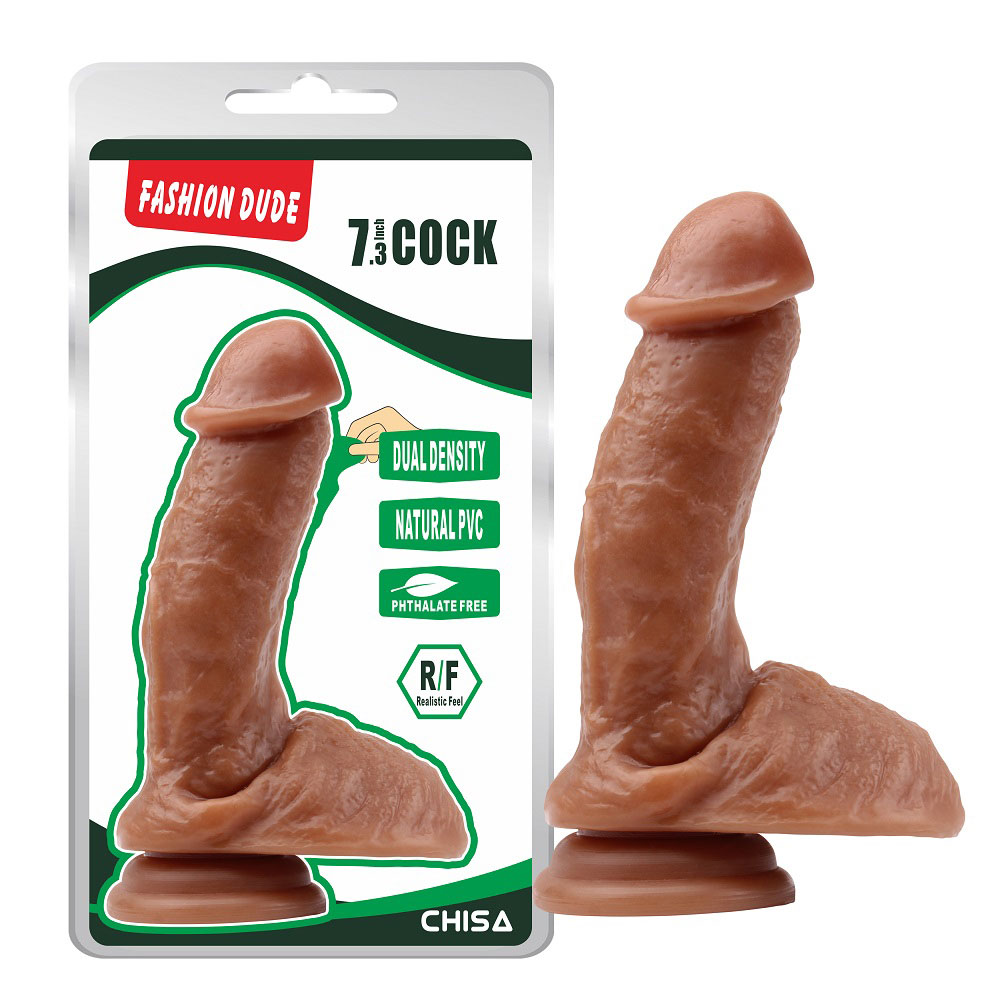 Fashion Dude- 7.3 ນິ້ວ Cock-Brown